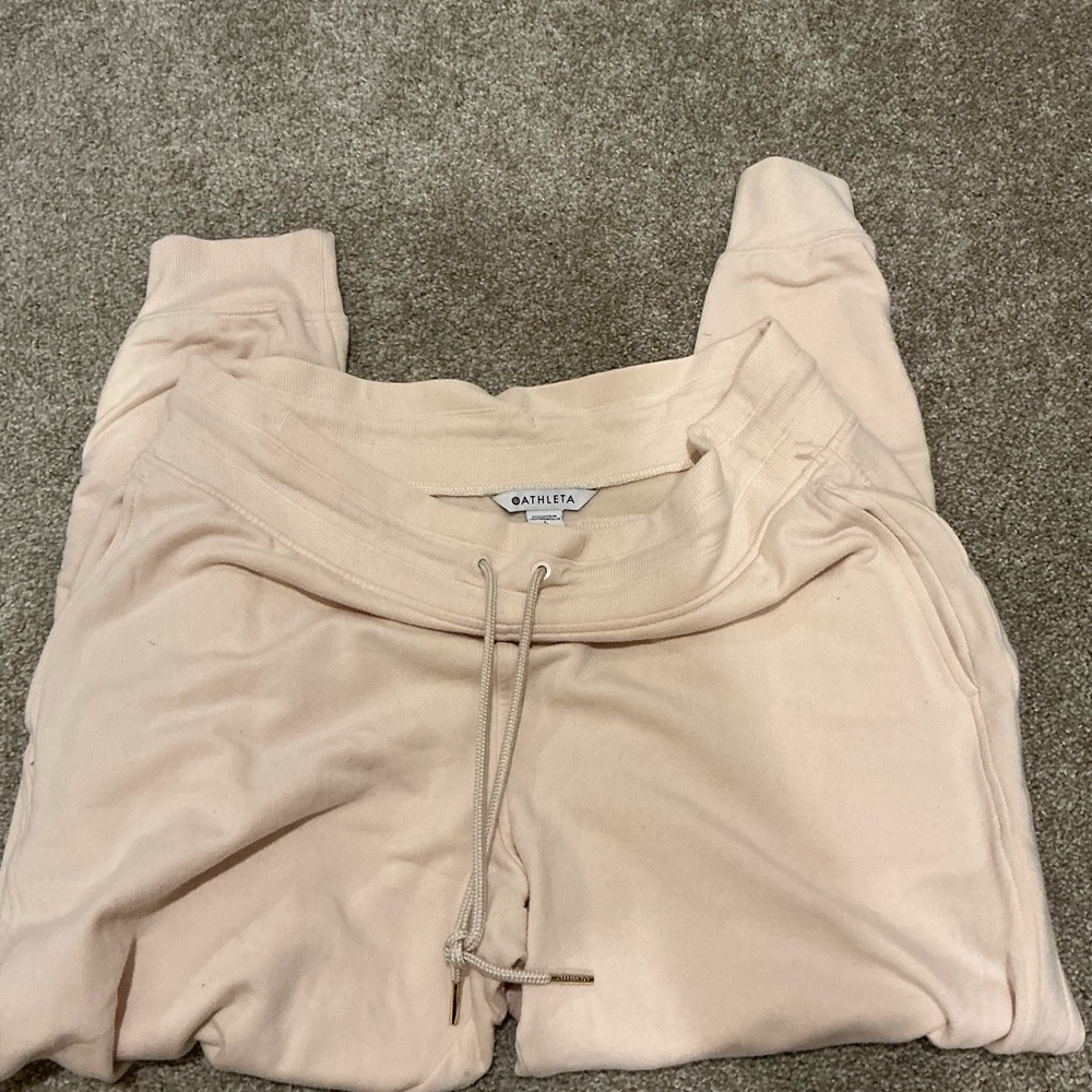 Athleta Light Tan Joggers